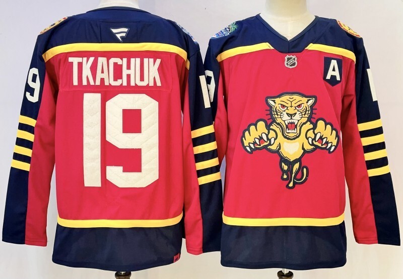 florida panthers #19 matthew tkachuk red 2026-2026 with a patch winter classic