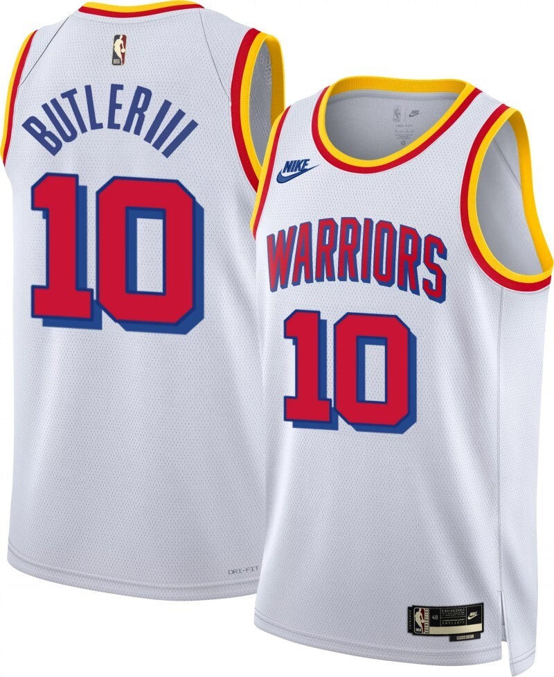 golden state warriors #10 jimmy butler hardwood classic white Style 2