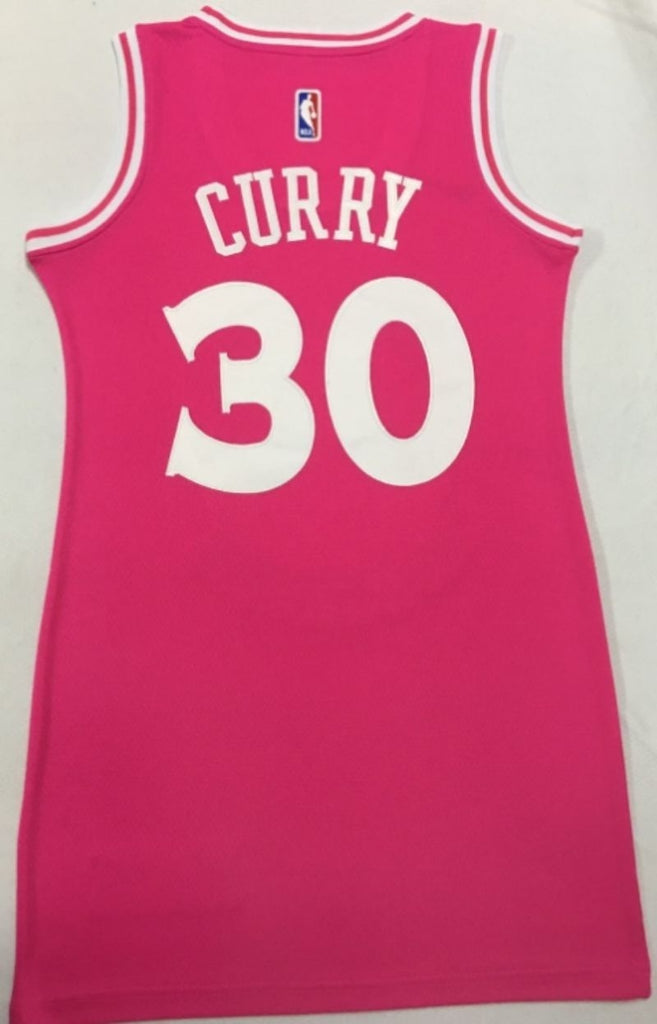 golden state warriors #30 stephen curry Warriors 30 # Curry Pink Women Dress Size s-xl Style 2