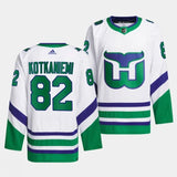 hurricanes whalers #82 jesperi kotkaniemi white jersey