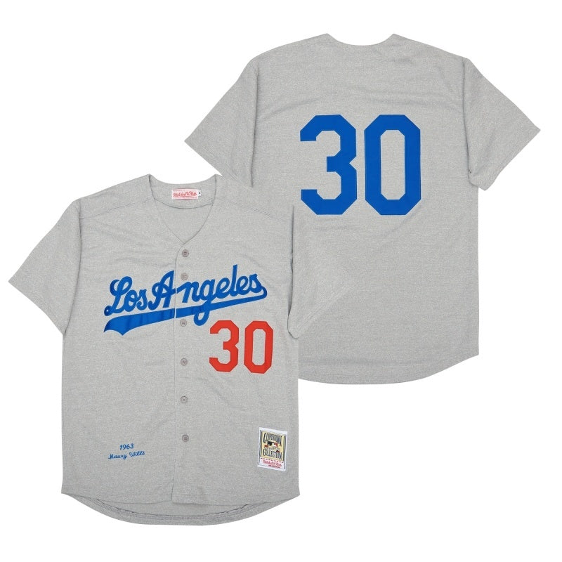 los angeles dodgers #30 maury wills Style 3_1