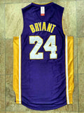 los angeles lakers #24 kobe bryant mitchell & ness Kobe Hall of Fame au Double-Sided Snakeskin Two-Tone Home Yellow 8 # Away Purple 24 # Embroidered Jersey Style 4