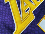 los angeles lakers #24 kobe bryant mitchell & ness Kobe Hall of Fame au Double-Sided Snakeskin Two-Tone Home Yellow 8 # Away Purple 24 # Embroidered Jersey Style 8