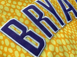 los angeles lakers #8 kobe bryant mitchell & ness Kobe Hall of Fame au Double-Sided Snakeskin Two-Tone Home Yellow 8 # Away Purple 24 # Embroidered Jersey Style 1