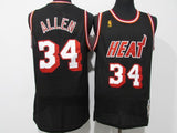miami heat #34 allen Heat 34 # Allen Retro Logo Black