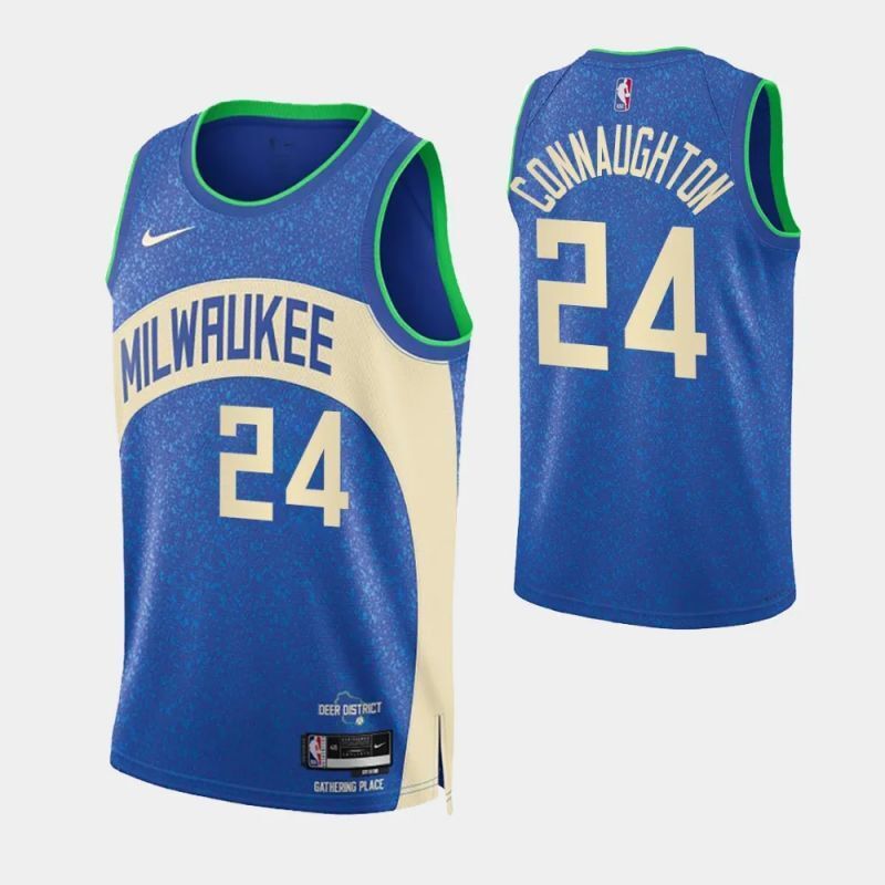 milwaukee bucks #24 pat connaughton 2023-24 city edition swingman jersey