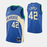 milwaukee bucks #42 robin lopez 2023-24 city edition swingman jersey
