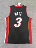 mn Retro Hot Press Jersey sw Heat Team 201213 Season Black 3 # Wade Style 1