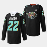 nashville predators #22 tyson barrie 2023 hispanic heritage night black jersey