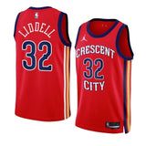 new orleans pelicans #32 e.j. liddell 2023-24 statement edition red swingman jersey