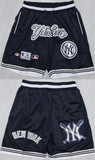 new yok yankees navy shorts (run small)