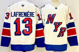 new york rangers #13 alexis lafreniere white 2024-25 stadium series