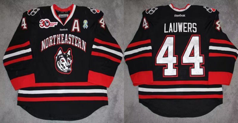 northern illinois huskies #44 dax lauwers black