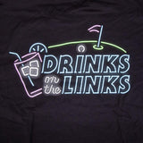 Drinks on the Links Neon Pocket Tee