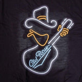 Country Cowboy Neon Pocket Tee