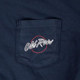 Old Row USA Neon Circle Logo Pocket Tee