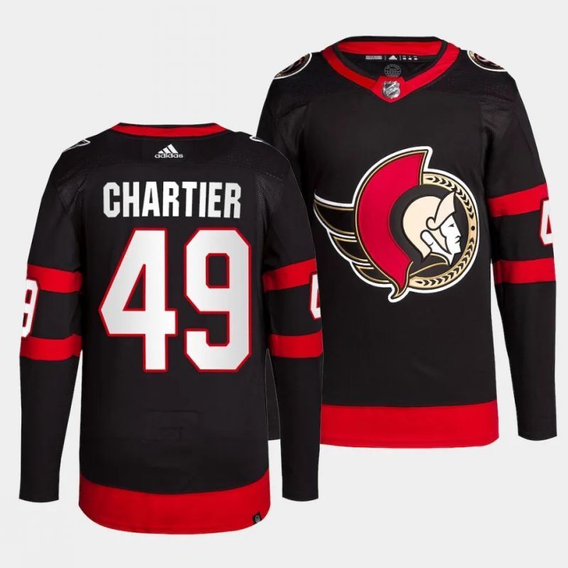 ottawa senators #49 rourke chartier home black jersey