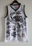 philadelphia 76ers #3 allen iverson 76 ( Mesh Print ) 3 # Allen Iverson Tattoo Edition White Style 5