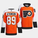philadelphia flyers #89 cam atkinson 2023-24 authentic burnt orange home jersey
