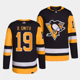 pittsburgh penguins #19 reilly smith home black authentic pro jersey