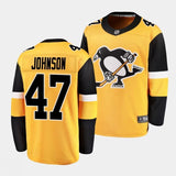 pittsburgh penguins #47 adam johnson alternate gold