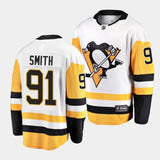 pittsburgh penguins #91 reilly smith away white breakaway player jersey