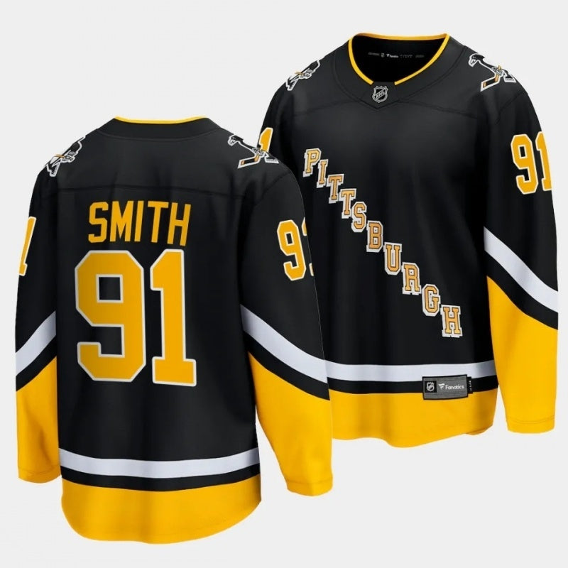 pittsburgh penguins reilly smith alternate black breakaway player jersey
