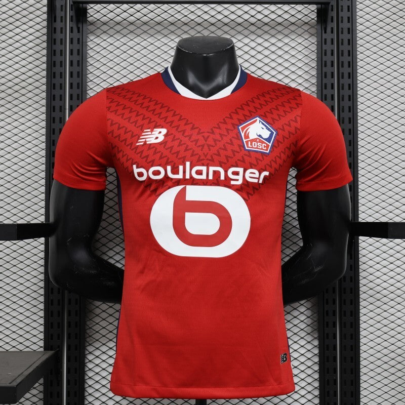 player version add+$5 24-25 lille home soccer jersey size s-2xl Style 2