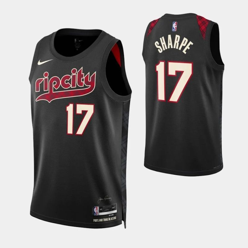 portland trail blazers #17 shaedon sharpe 2023-24 city edition swingman jersey
