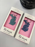 Michigan Glitter Acrylic Keychain