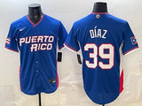 puerto rico baseball #39 edwin díaz Blue 2026 world baseball classic