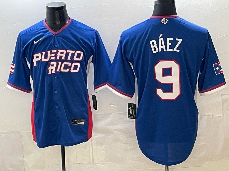 puerto rico baseball #9 Baez Blue 2026 world baseball classic 26 World Cup