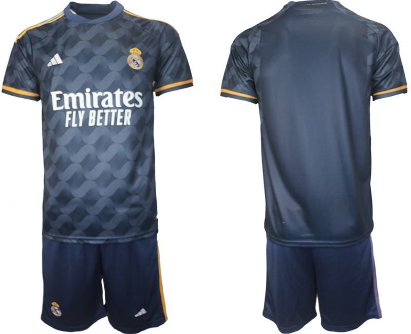 real madrid custom 23 24 navy away soccer jersey suit