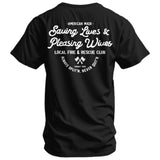 Saving Lives & Pleasing Wives Fire & Rescue Club Men's T-Shirt
