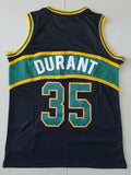 seattle supersonics #35 kevin durant Supersonics 35 Black s-xxl Style 1