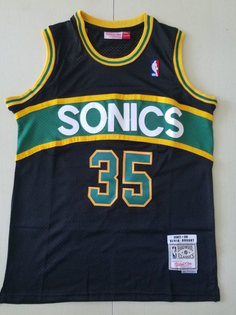 seattle supersonics #35 kevin durant Supersonics 35 Black s-xxl Style 2