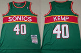 seattle supersonics #40 shawn kemp Supersonics 40 # - Kemp Green Retro Jersey