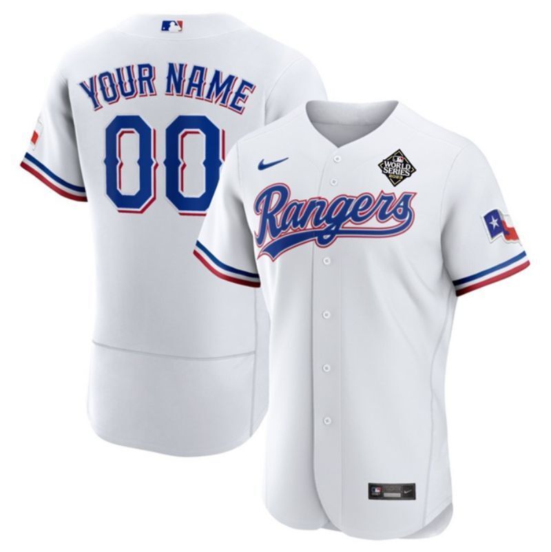 texas rangers customized white 2023 world series city connect flex base