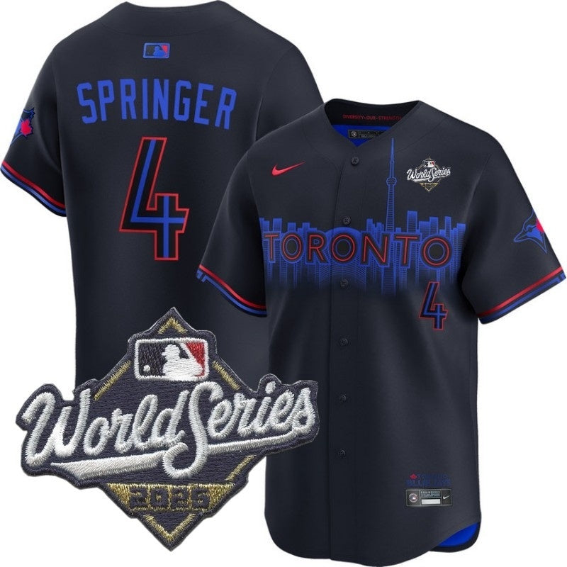 toronto blue jays #4 george springer city connect limited