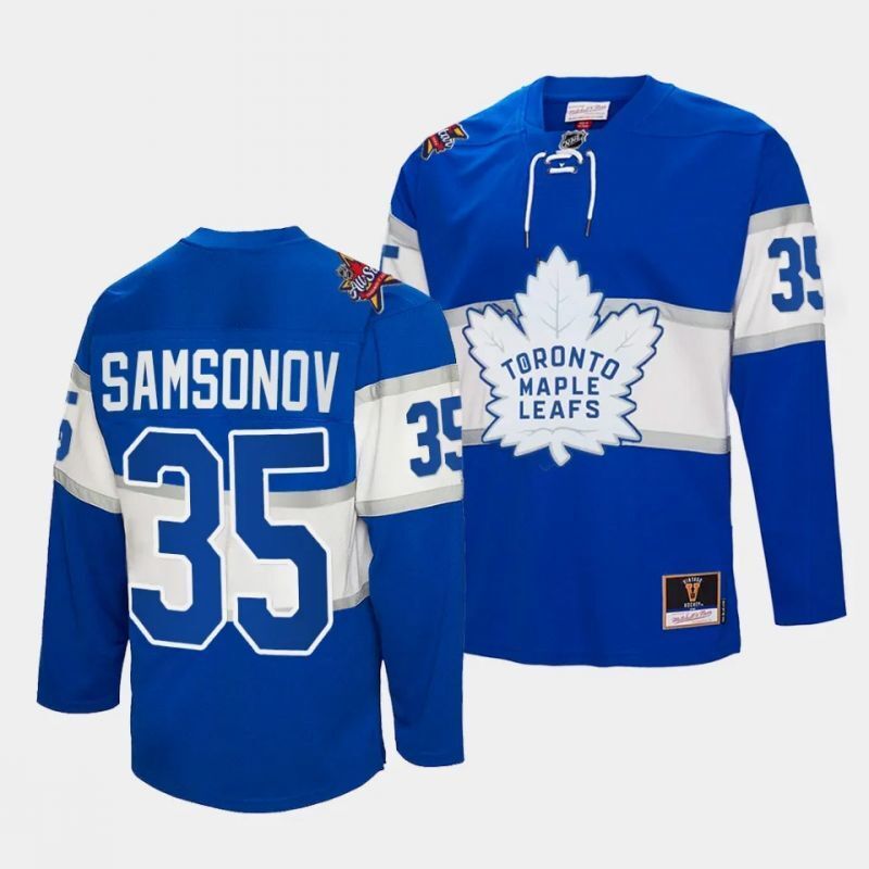 toronto maple leafs #35 ilya samsonov royal 2024 nhl all-star