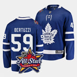 toronto maple leafs #59 tyler bertuzzi 2024 nhl all-star patch royal blue jersey