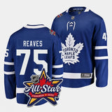 toronto maple leafs #75 ryan reaves 2024 nhl all-star patch royal blue jersey