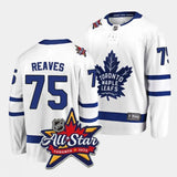 toronto maple leafs #75 ryan reaves 2024 nhl all-star patch white away jersey