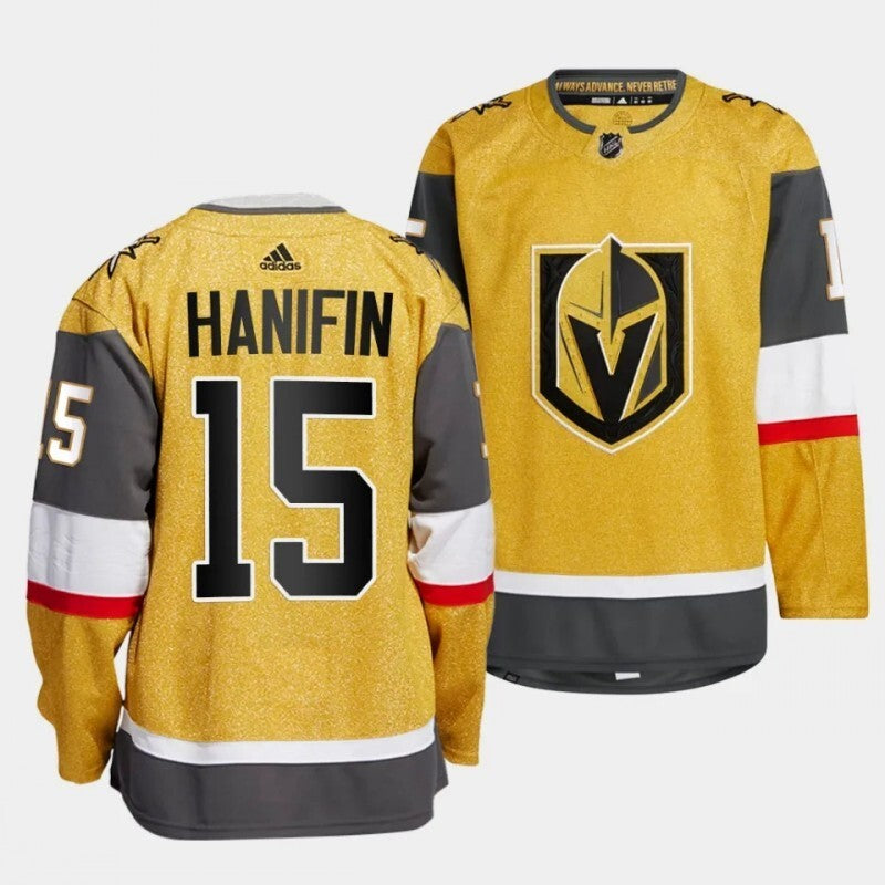 vegas golden knights #15 noah hanifin home gold