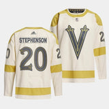 vegas golden knights #20 chandler stephenson 2024 nhl winter classic jersey - cream