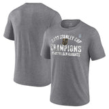 vegas golden knights heather gray 2023 stanley cup champions tri-blend t-shirt