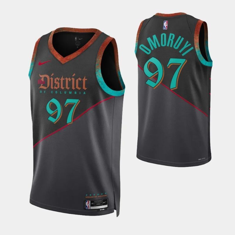 washington wizards #97 eugene omoruyi 2023-24 city edition swingman jersey