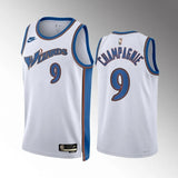 washington wizards #9 justin champagnie classic edition white jersey