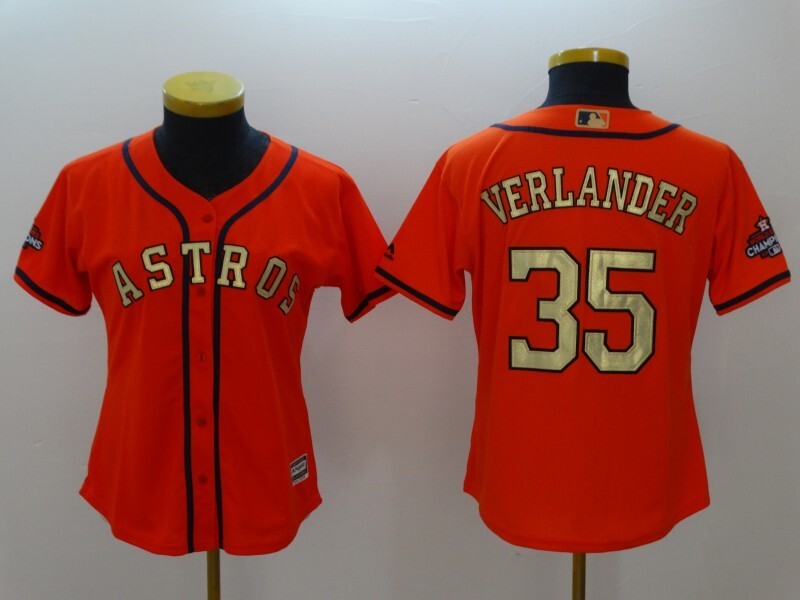 women Houston Astros #35 Justin Verlander Style 2