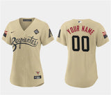 women arizona diamondbacks active player custom gold 2023 world series city connect